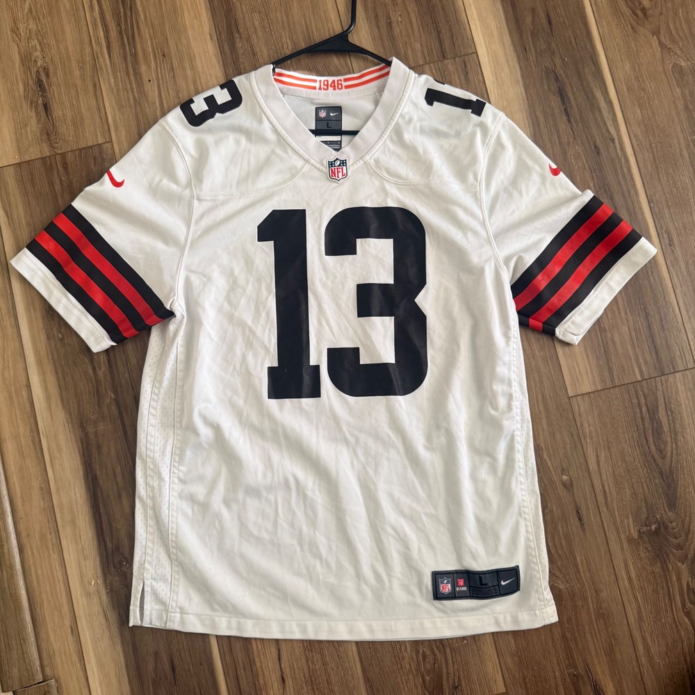 Cleveland Browns Odell‎ Beckham Jr 13 Nike NFL On-Field Jersey Men's Size Large